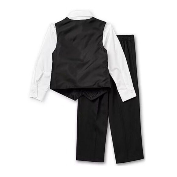 Van Heusen | Toddler Boys 4-pc. Formal Black 4-Piece Suit Set Size 5T-NWT - Picture 2 of 15